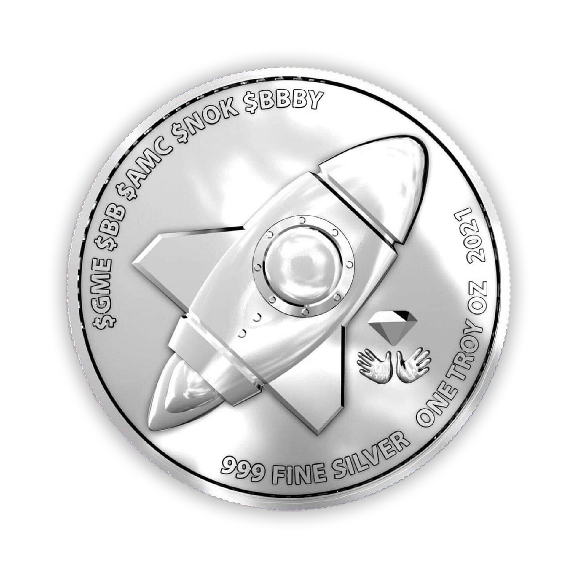 Presale:  WallStreetBets 1 oz Silver Round - CoinsTV