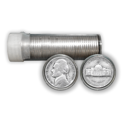 Vintage Jefferson War Nickel - Circulated Roll of 40