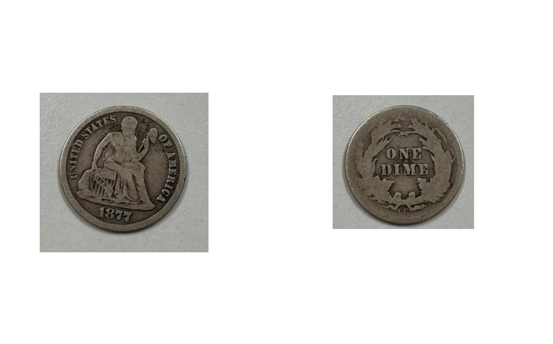 Seated Liberty Dime - Carson City - Collectors Quality Circulated - CoinsTV