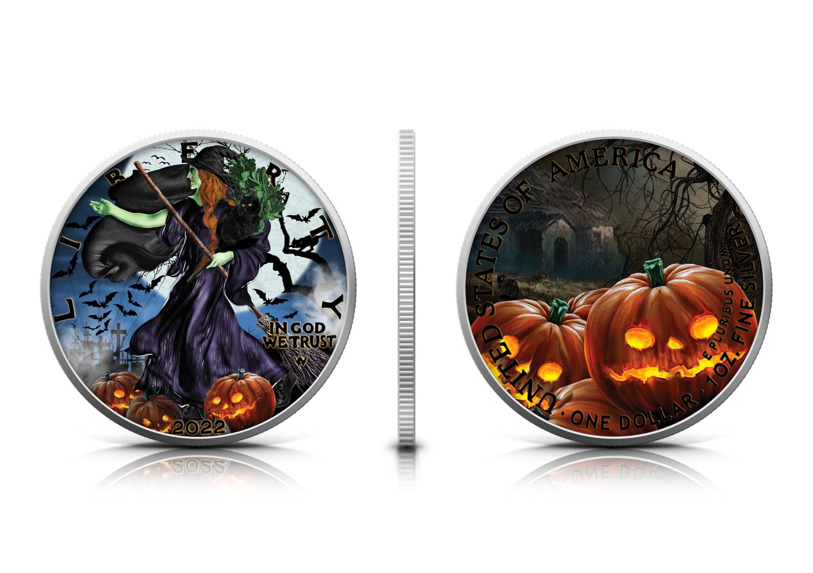 PREORDER: 2022 Halloween Silver Eagle - Icon Mint - CoinsTV