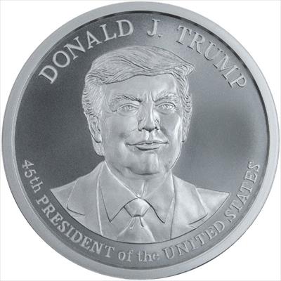 Golden State Mint President Donald J. Trump - 2 oz .999 Silver BU Round
