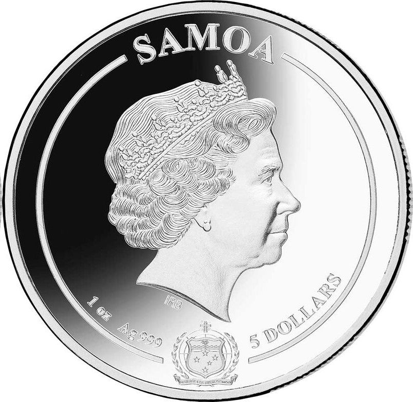 2021 WIZARD CHESS Harry Potter  1 Oz Silver Coin 5$ Samoa