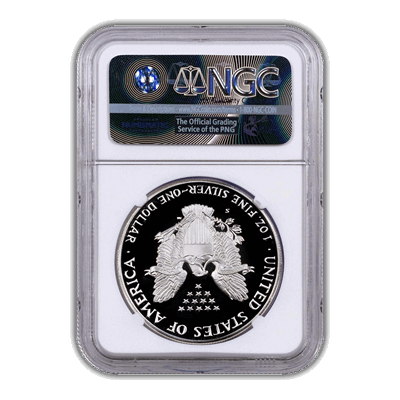 1992 Silver Dollar Eagle - NGC PF70