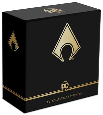 2021 Niue DC Comics Series - Aquaman Emblem 1oz .999 Silver Proof Coin