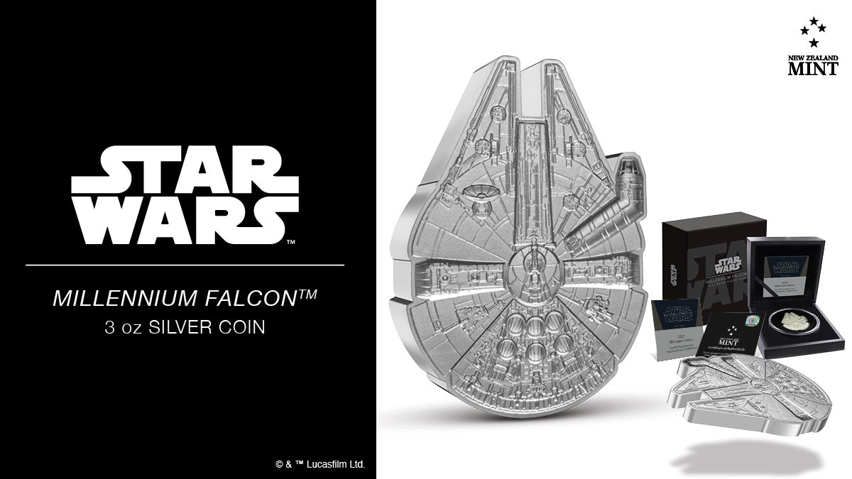 2022 3 oz Millennium Falcon Silver Coin