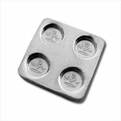 Building Block Bar Silver - 1/8 oz - Eighth 2x2