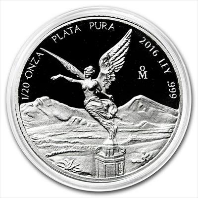 2016 Mexico Libertad - 1/20 Oz Silver Proof - Mexico City Mint - CoinsTV