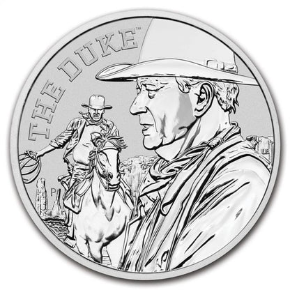 2020 John Wayne 1 Oz Silver - Perth Mint - Brilliant Uncirculated