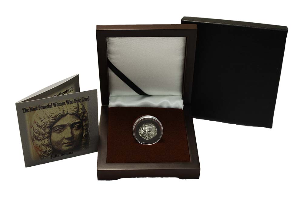 The Most Powerful Woman Who Ever Lived: Box of Silver Roman Denarius of Julia Domna