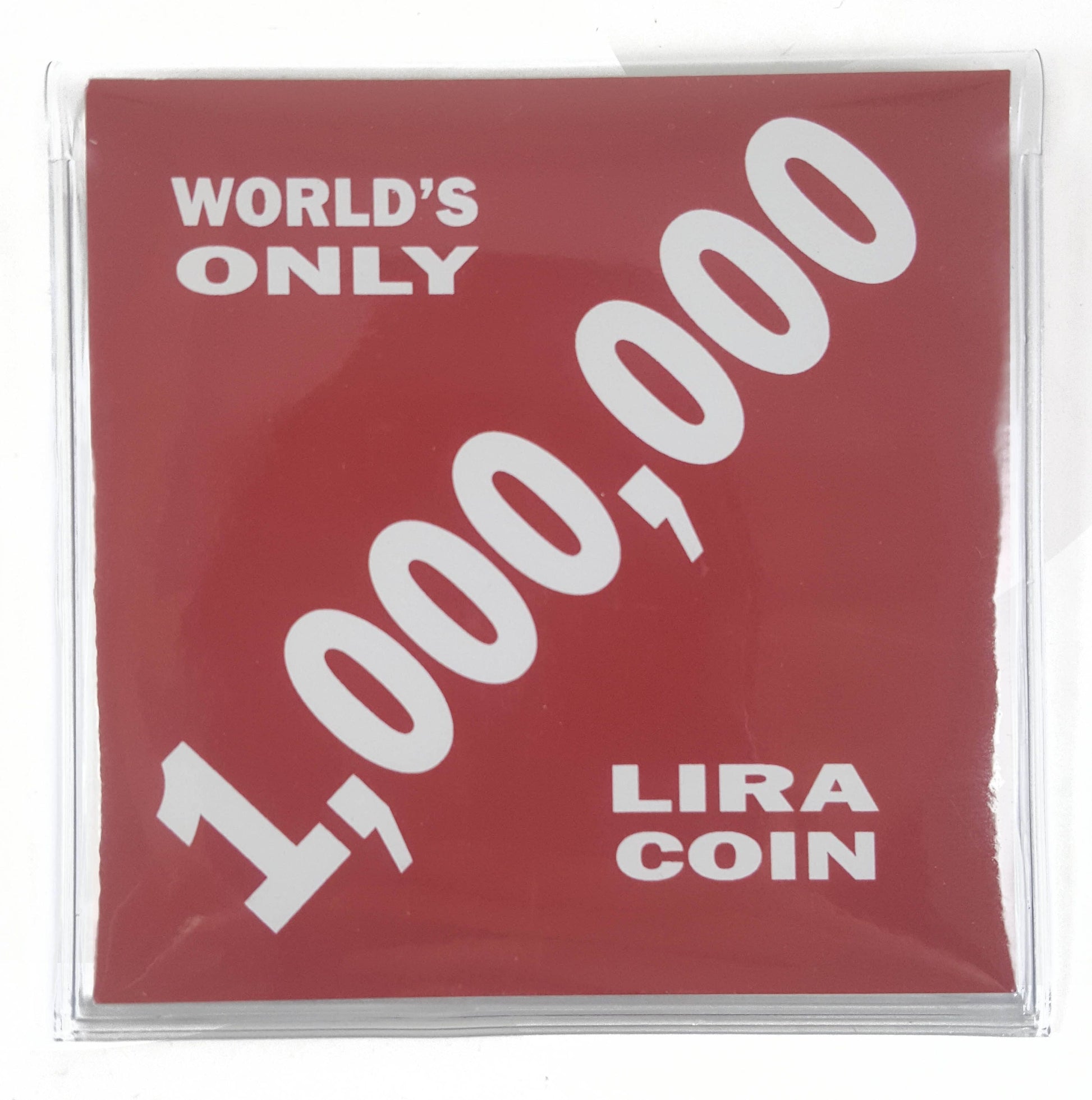 One Million Lira Coin in Display - CoinsTV