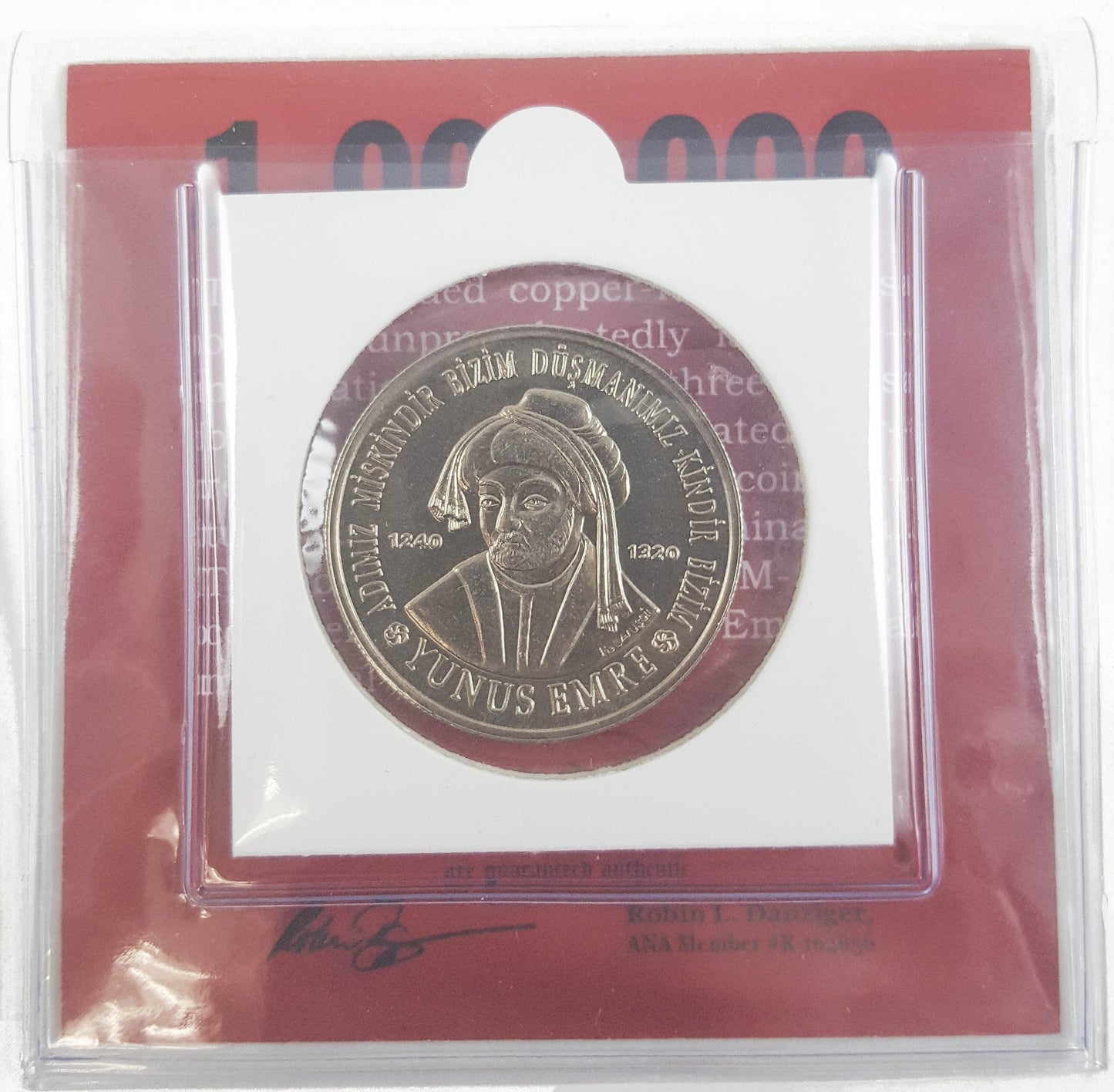 One Million Lira Coin in Display - CoinsTV