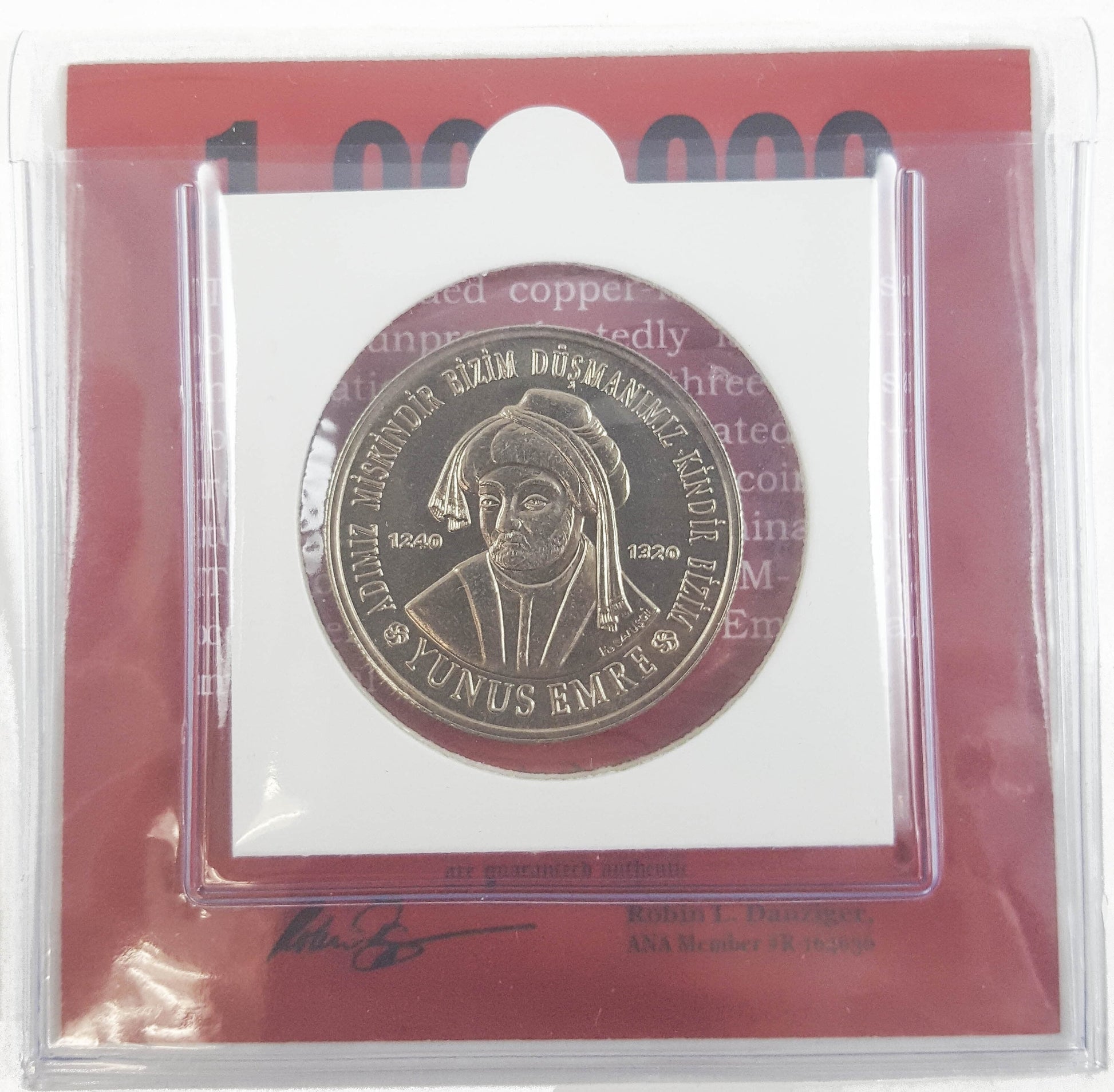 One Million Lira Coin in Display - CoinsTV