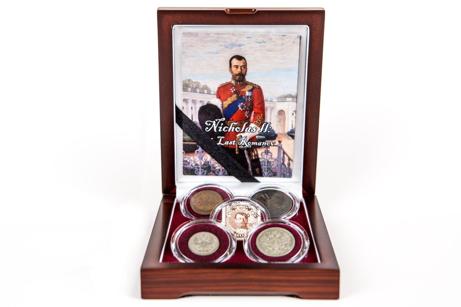 Nicholas II of Russia: The Last Romanov (Boxed Set of Four Coins and a Stamp) - CoinsTV