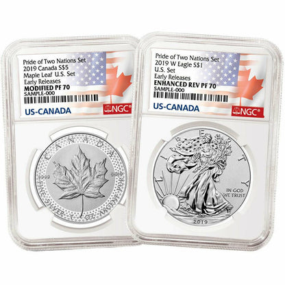 2019 W Pride of Two Nations 2 pc - NGC 70 Early Releases