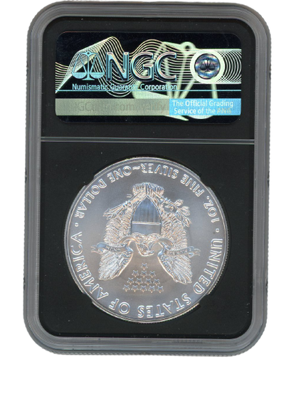 2021 Silver Eagle Type 1 - NGC MS70 FDI First Day of Issue - Mercanti Label Black Core