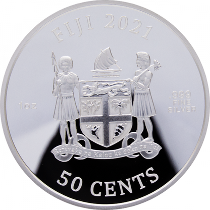 2021 1 oz Fiji Street Fighter II - 30th Anniversary  1oz Silver- 4 Coin Set