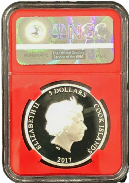 2017 Spiderman 1 Oz Silver - Homecoming - NGC MS70 Mercanti Label - CoinsTV