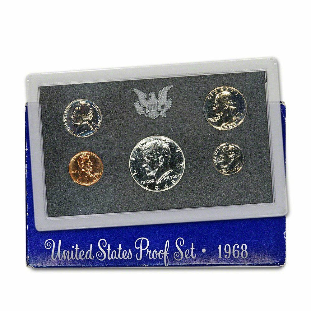 1968 US Proof Set - 5 Coins