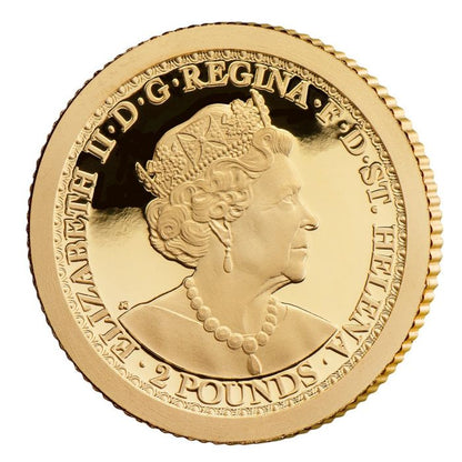 2022  St Helena Una and Lion 1/2 gram .9999 Gold Proof Coin