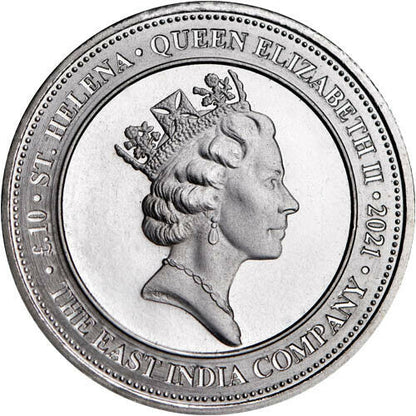 St. Helena Spade Shield Guinea - 1/10 oz Silver Coin