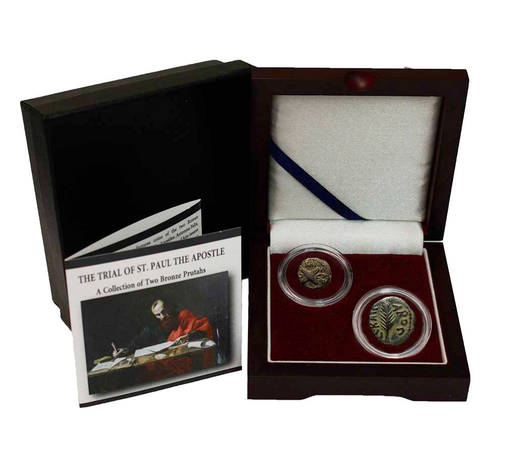 Trials of St. Paul: Box of 2 Ancient Bronze Coins