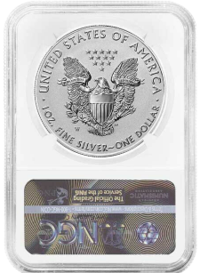 2021 (W) Silver Eagle Designers Set - Heraldic Eagle - Two Piece Set - NGC Reverse Proof PF70 FDOI