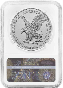 2021 (W) Silver Eagle Designers Set - Heraldic Eagle - Two Piece Set - NGC Reverse Proof PF70 FDOI