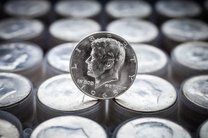 1965 Kennedy 40% Silver Half Dollar Roll of 20 - Uncirculated - CoinsTV