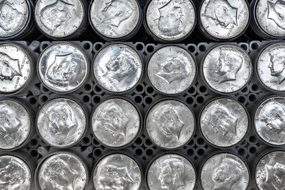 1965 Kennedy 40% Silver Half Dollar Roll of 20 - Uncirculated - CoinsTV