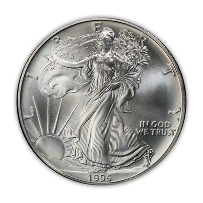 1995 Silver Eagle - Business Strike - Uncirculated - CoinsTV