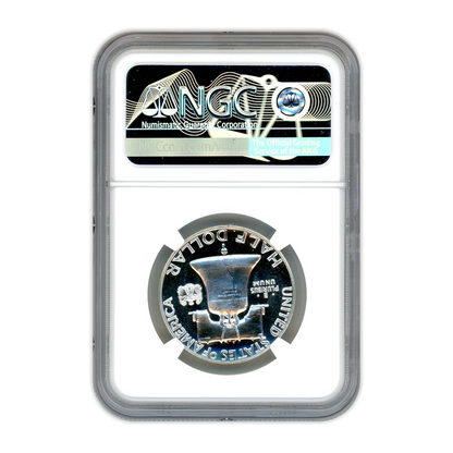 1956 Franklin Silver Half Dollar - Type 2 - NGC PF68 Sight White - CoinsTV