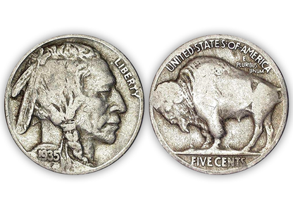 Vintage Buffalo Nickel - Full Date Circulated - CoinsTV