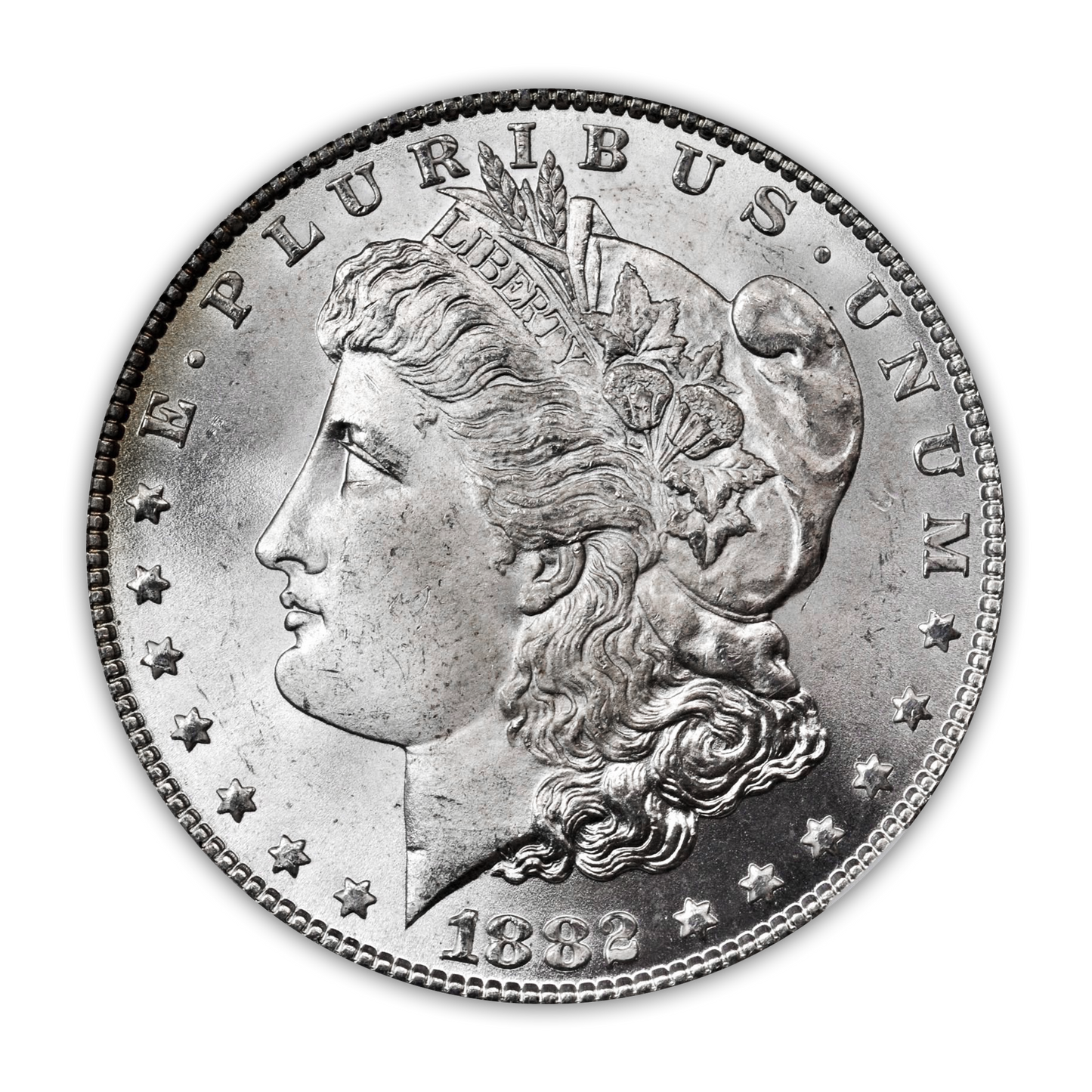1882 Morgan Silver Dollar Philadelphia - Brilliant Uncirculated - CoinsTV