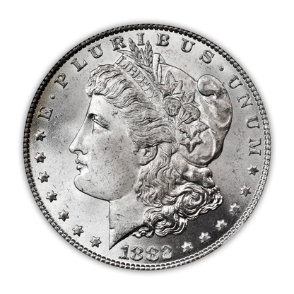 1882 Morgan Silver Dollar Philadelphia - Brilliant Uncirculated - CoinsTV