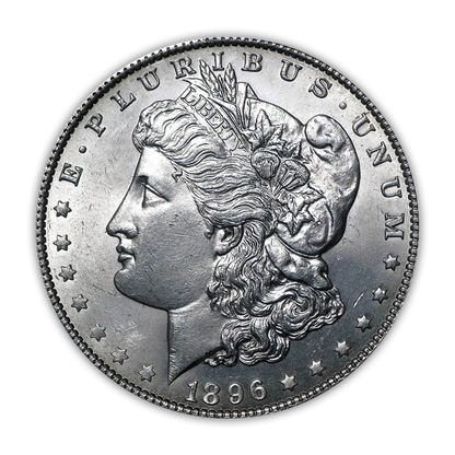 1896 Morgan Silver Dollar Philadelphia - Brilliant Uncirculated - CoinsTV