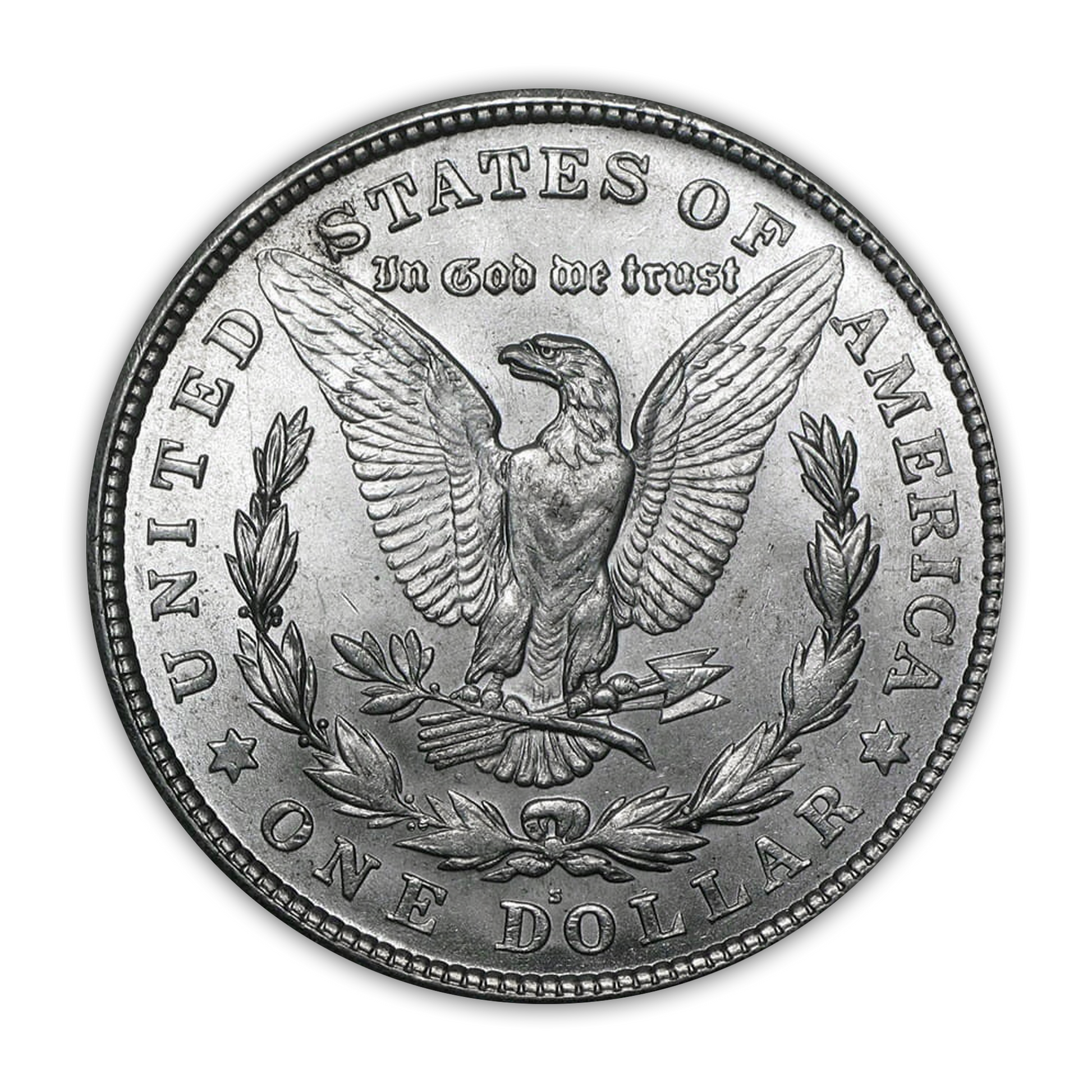 1921-S Morgan Silver Dollar San Francisco Uncirculated - CoinsTV